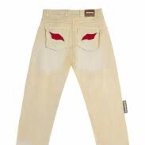 2 Pair Designer Denim Jeans Lot BNWT 32x30 & 31x32 Classic Bootcut Baggy Unique - Picture 6 of 6